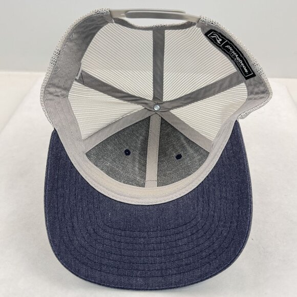 Rattler Ropes Mesh Trucker Hat Blue Gray Adjustable Snapback Cap Rodeo MD/LG - Picture 7 of 9